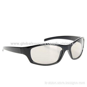 Le-Vision Company Promotional Polarized 3D Movie Glasses for Passive System Such as 3D TV, Cinema